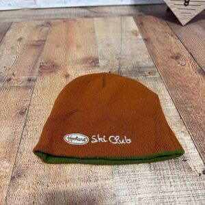 Vintage H-83 Hooters Ski Club Logo Hit Hat Cap Beanie  Reverseable Warm
